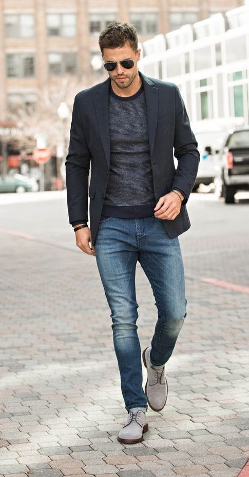 Do blazers go well with denim image 1