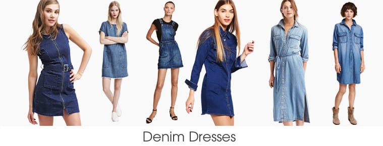 Prominent Denim Dresses to step up Her style
