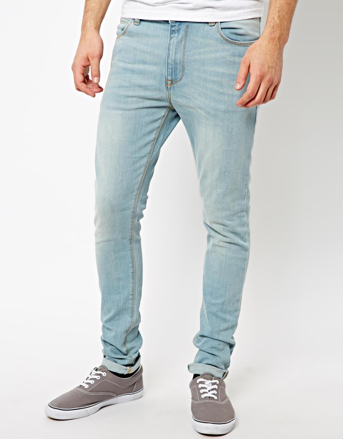 brand super skinny jeans in light wash original