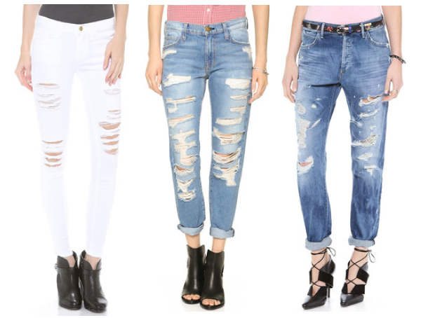 distressed jean for Denim Do’s and Don’ts