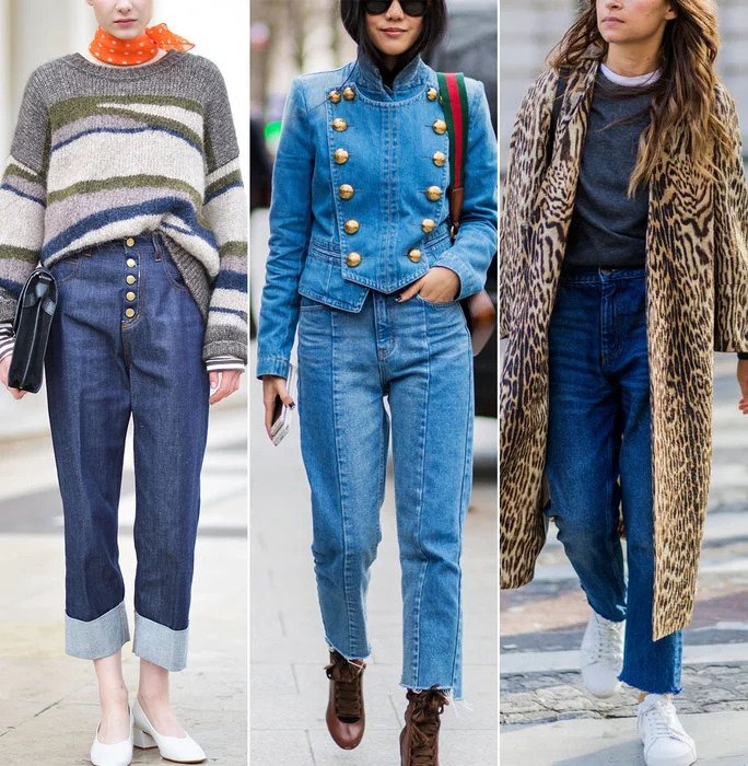 Various ways of styling Mom Jeans