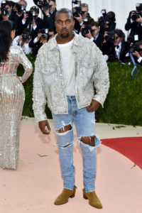 kayne west for DENIM WORE AT MET GALA EVENT!