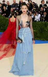liu wen for DENIM WORE AT MET GALA EVENT!
