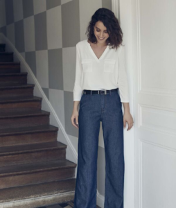 Womens Wide Leg Jeans image 7